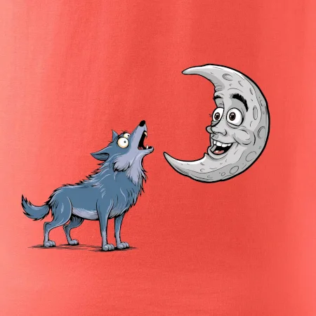 Parové tričko - Vlk a mesiac