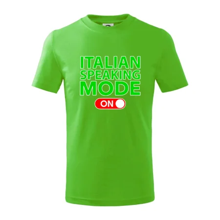 Italian speaking mode - ON