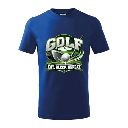 Golfová palica s loptičkou eat sleep repeat