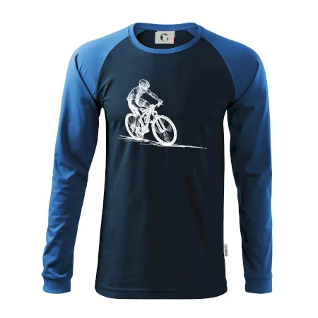 MTB kreslený cyklista