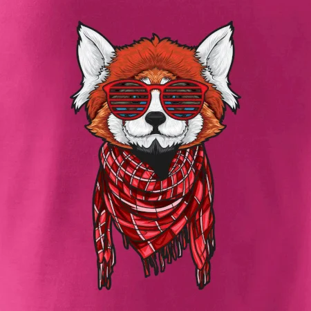 Červená panda hipster