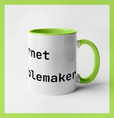IT Nápis Internet Troublemaker