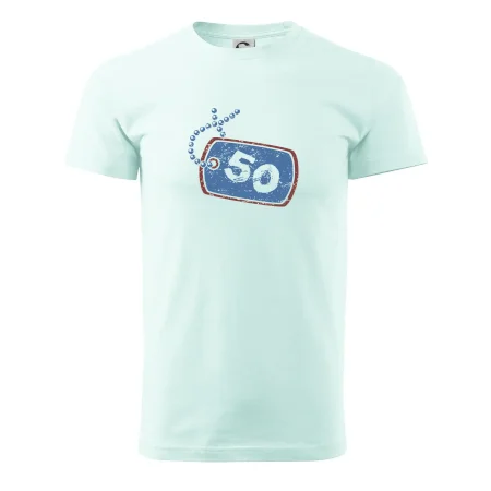 50 na krku štítok
