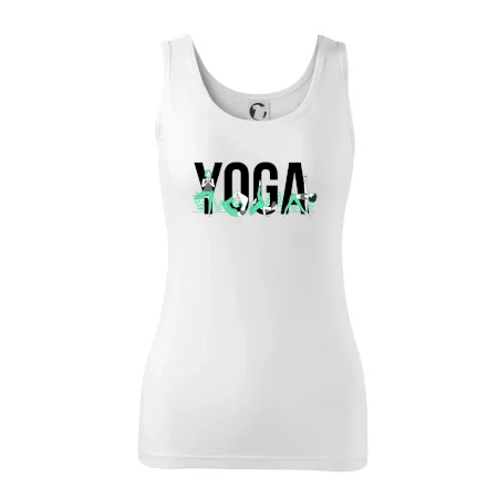 Yoga nápis farebný