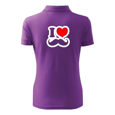 i love mustache - obrys