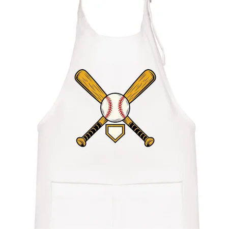 Zkřížené baseballové pálky a míček
