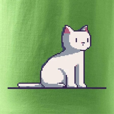 Mačka biela pixel