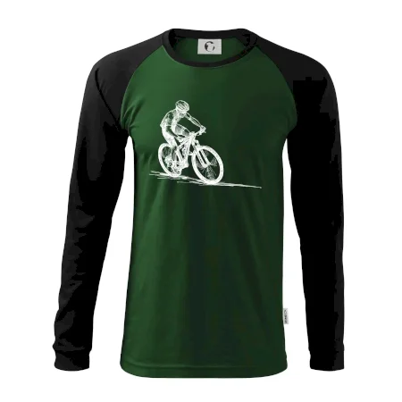 MTB kreslený cyklista