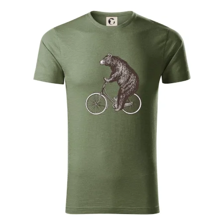 Medveď na bicykli