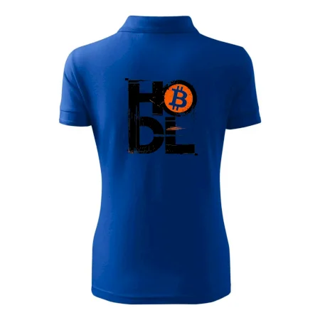 Hodl velký nápis a logo BTC