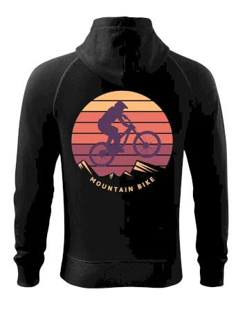 MTB farebný bicykel západ slnka