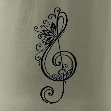 Husľový kľúč kvety