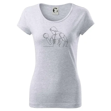 Fitness muž jedným ťahom