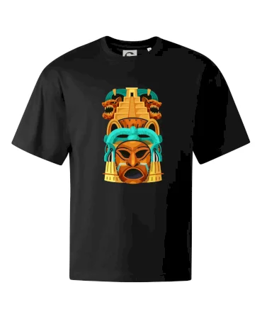 Mayová maska s pyramídou