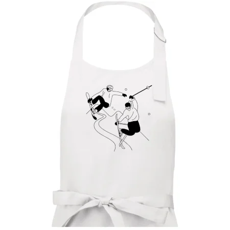 Lyžovanie - kreslené obrázok