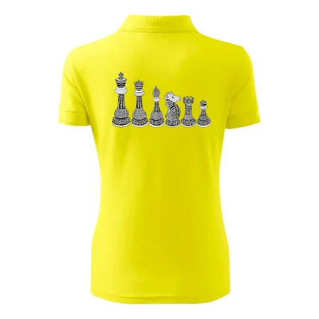 Šachové figúrky v rade - kreslené