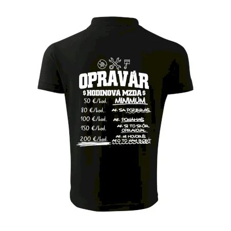 Hodinová mzda - opravár