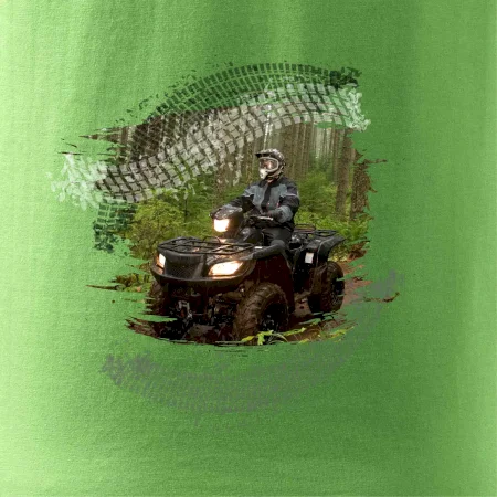ATV štvorkolka v lese