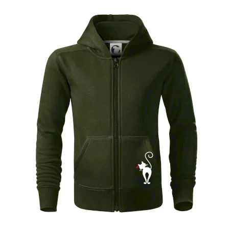 Zamilovaná mačka zozadu