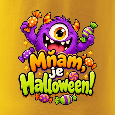 Mňam je Halloween cukríkové strašidlo
