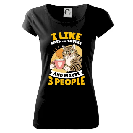 I like cats and coffee and maybe 3 people