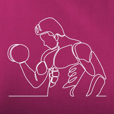 Fitness muž jedným ťahom