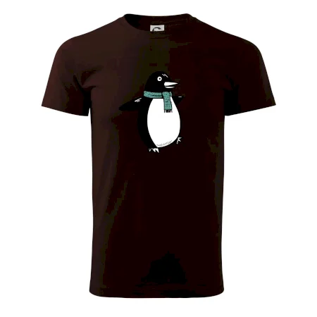 Tučniak so zeleným šálom