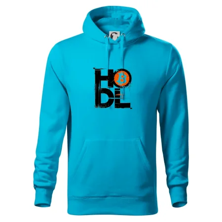 Hodl velký nápis a logo BTC