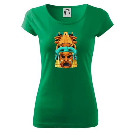 Mayová maska s pyramídou