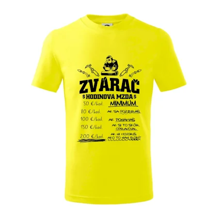 Hodinová mzda zvárač