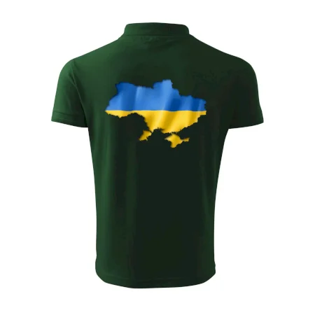 Ukrajina vlajka mapa