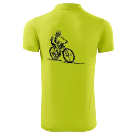 MTB kreslený cyklista