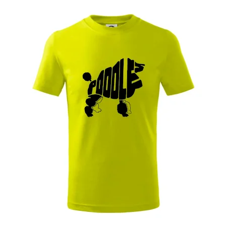 Pudel - nápis v tele