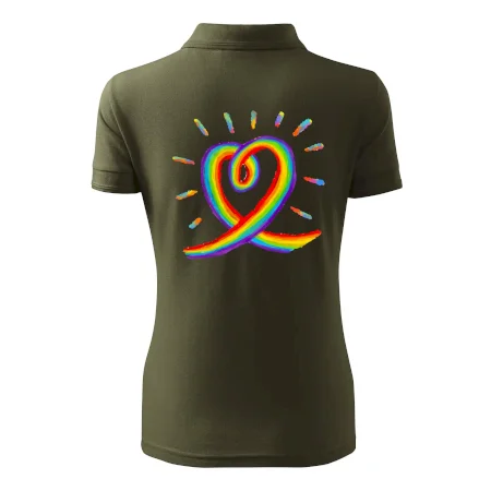 Srdce pride dúha kreslená