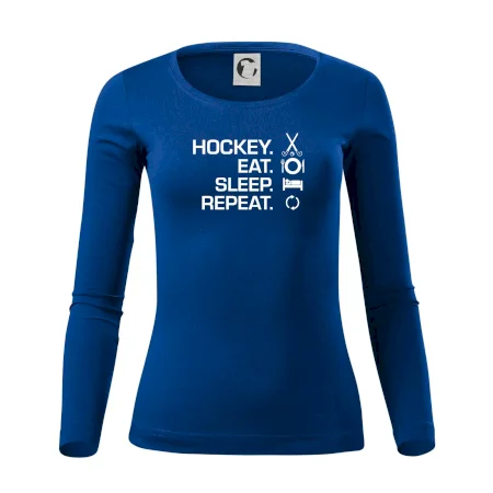 Pozemný hokej eat sleep repeat