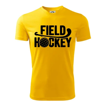 Field hockey loptička a nápis