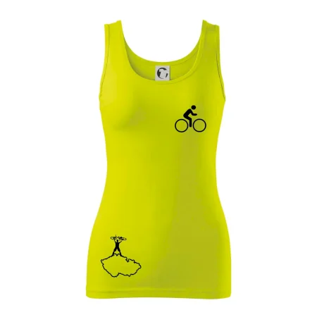 Mapa ČR + kolo na prsu