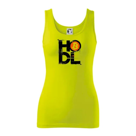 Hodl velký nápis a logo BTC