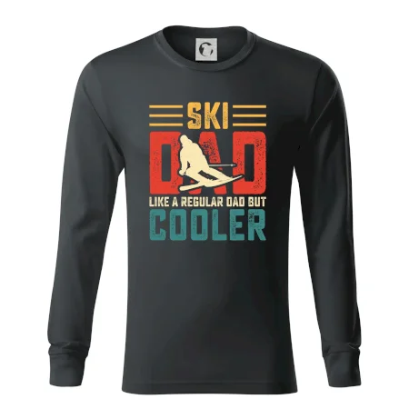 Ski dad like a regular dad but cooler