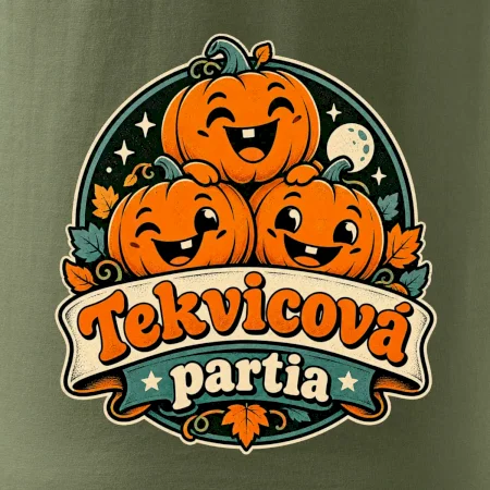 Tekvicová partia - tri veselé tekvice retro