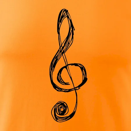 Husľový kľúč kreslený