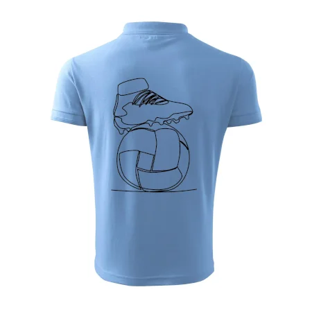 Futbalová lopta kopačka jedným ťahom