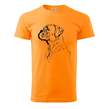 Boxer čierna kresba