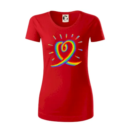 Srdce pride dúha kreslená