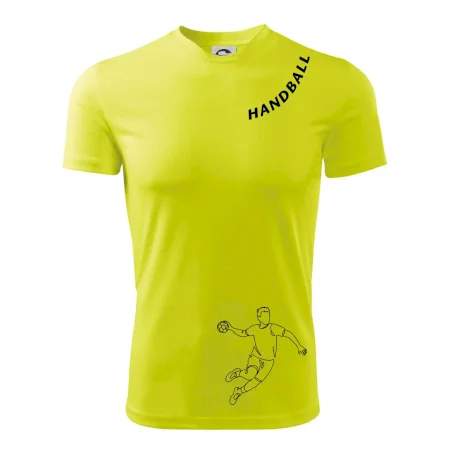 Handball nápis šikmo