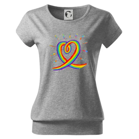 Srdce pride dúha kreslená