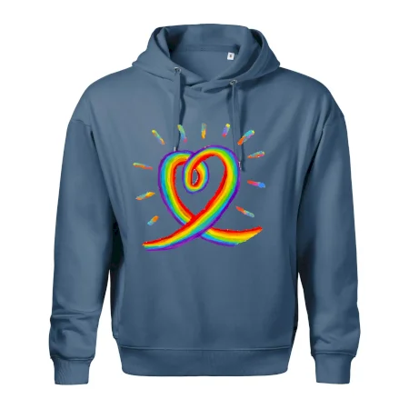 Srdce pride dúha kreslená