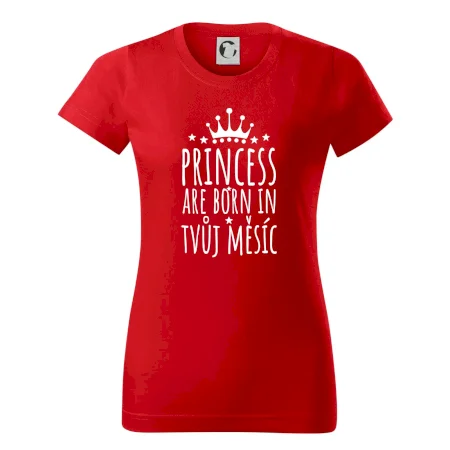Princesses are born in (Vlastný nápis mesiac narodenia)