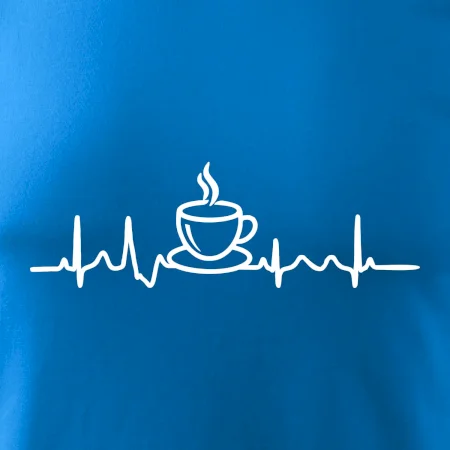 EKG hrnček kávy