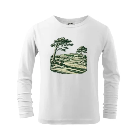 Golfové hřiště v retro rytině